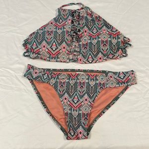 Pattern Bikini Set